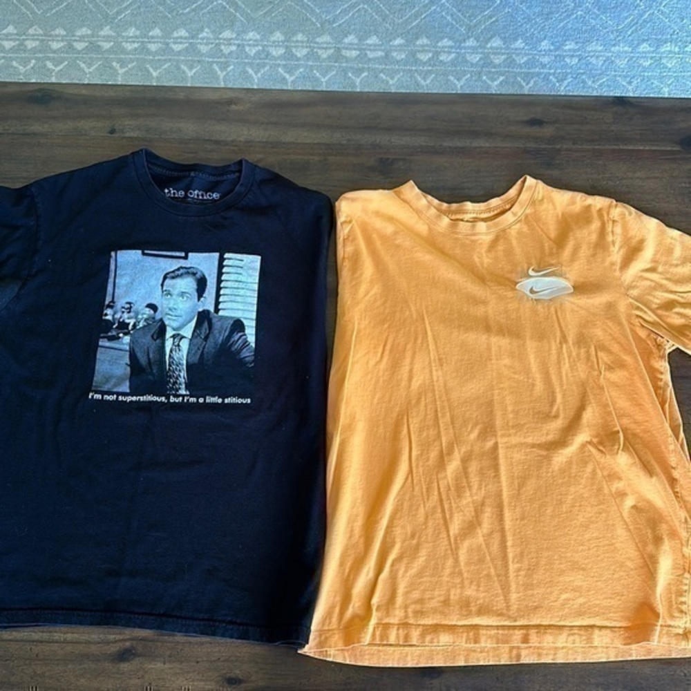 The office and Nike large T-shirt bundle